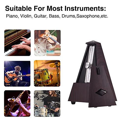 Btuty Métronome mécanique pyramide en ABS pour guitare, violon, piano, basse, instrument de musique pour débutants - Les Beatles, Paul McCartney, John Lennon, RIngo Starr, George Harrison Btuty Métronome mécanique pyramide en ABS pour guitare, violon, piano, basse, instrument de musique pour débutants – Image 6