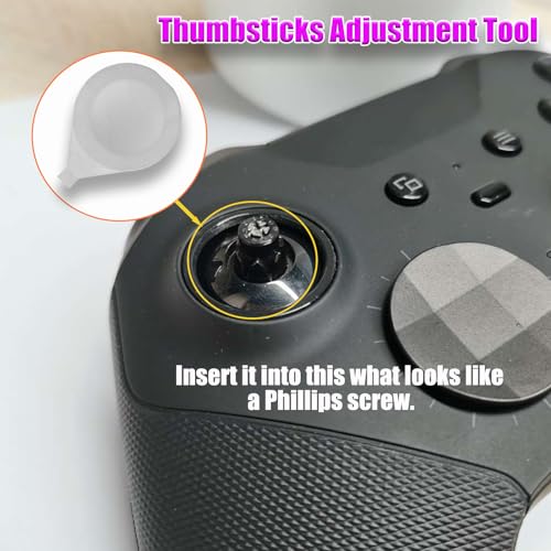 Image of 13 in 1 Accessories for Xbox One Elite Series 2 Controller,Metal Thumbsticks for Xbox Elite Wireless Controller Series 2 Core,Elite Controller Series 2 Controller Accessory Replacement Parts(Black)
