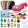 WATINC 12Pcs Hand Puppet Making Kit, Art Craft Felt Sock Puppet Toys, Creative DIY Make Your Own Pompoms Wiggle Googly Eyes S