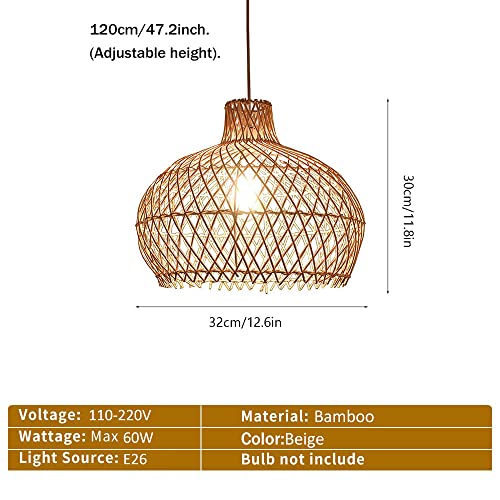 Chandelier en bambou pour remplacer un plafonnier éblouissant par une lumière douce