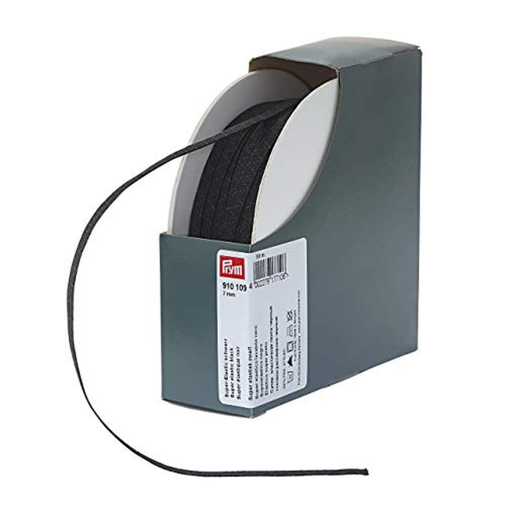Prym - Prym Black (7mm, 50m) Super Elastic - 1 Count