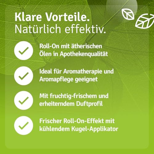 Casida Glück & Freude Roll On - für gute Laune und Lebensfreude - 100% naturreine ätherische Öle - Duftöl, Ätherisches Öl für die Aromapflege unterwegs - 10 ml