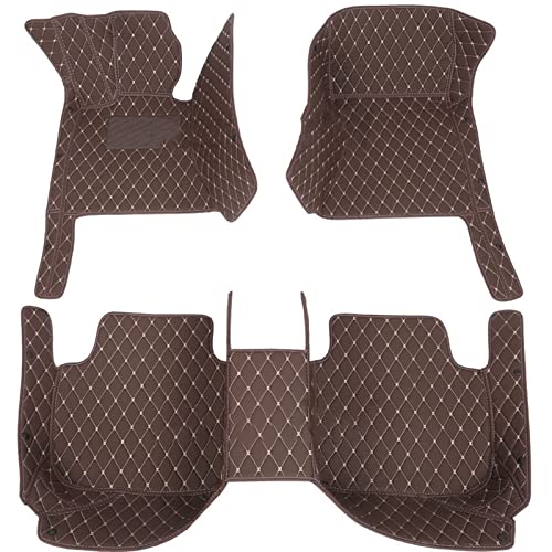 Tapis de sol de voiture en cuir sur mesure d'exception pour Ford Mondeo marron - 2