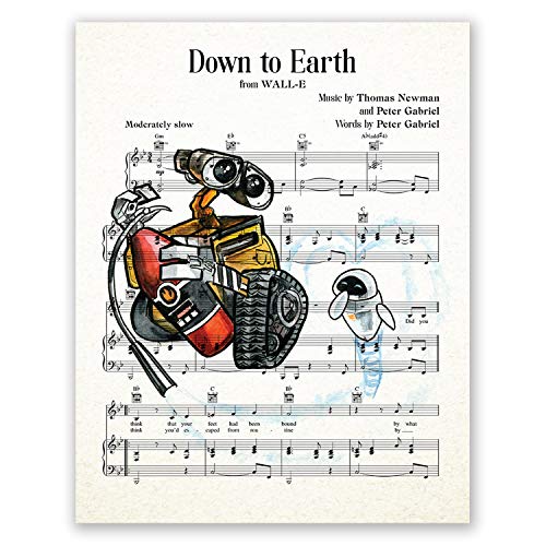 Décoration de chambre de bébé Wall E affiche murale 20 x 25 cm