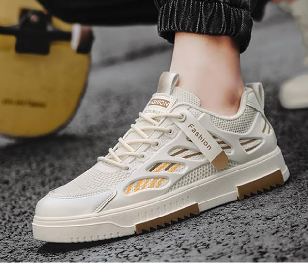 Men's Breathable Mesh Casual Skateboarding Shoes, Fashion Sneakers for Spring Summer - Image 2