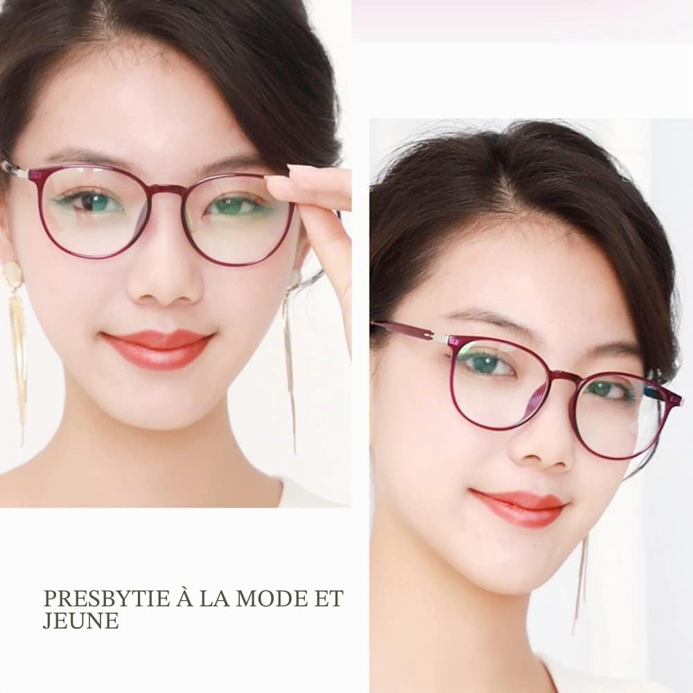 Lunettes De Lecture Bifocales Photochromique De Transition, Lunettes Solaire De Vue Femme, Lunettes De Presbytie Surdimensionnées À La Mode, Anti-Reflets, Force De 1,00 À 3,00 (Size : +2.50)