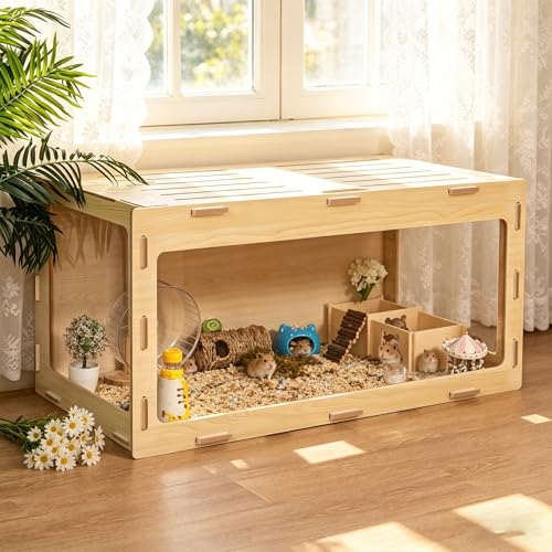 COZIWOW Hamster Cage 32', Large Wooden...