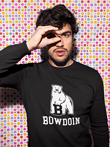 Bowdoin College Polar Bear B Unisex Crewneck Sweatshirt - Bowdoin Polar Bears Apparel2