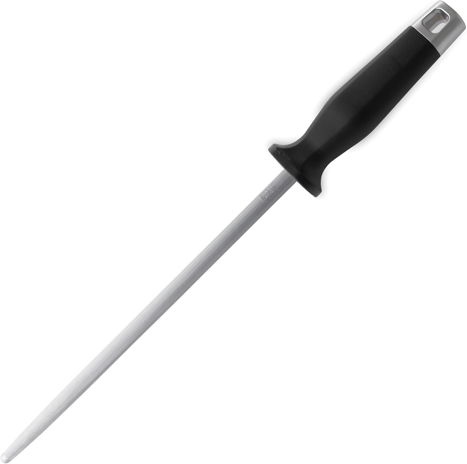 Viking Kitchen Knife Sharpener, 10 Inch Knives and Cutlery Sharpening Rod, German Steel, Black