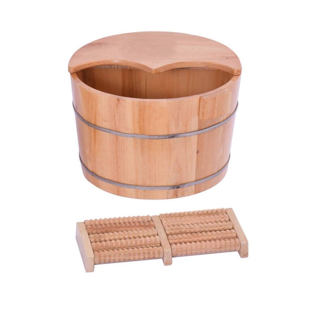 Secchio per pediluvio in legno Secchio per pediluvio per piedi ammollo, Vaschetta per pediluvio Spa, Secchio in legno per pedicure, Secchio per pediluvio, Lavandino per piedi per adulti (dimensioni :