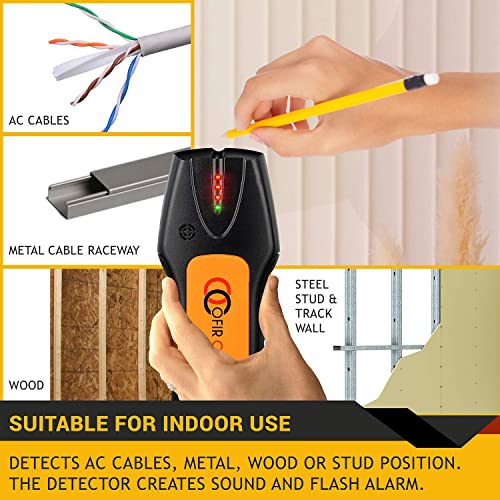 Ofircreation Stud Finder & Multifunction Device (Laser Level Line, Leveler, Metric Ruler) - Stud Finder Wall Scanner With Laser Level Can Be Used As Pictures Hanging Tool And Ruler #TOP5