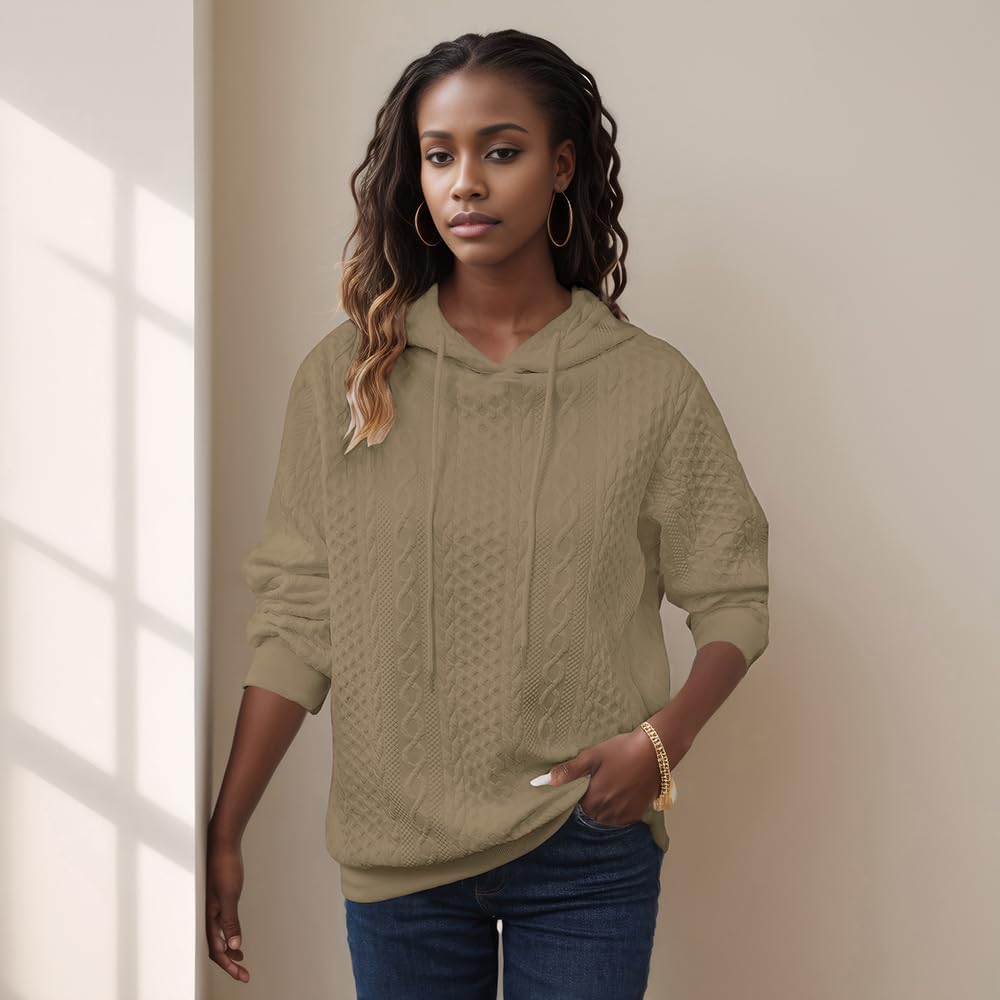 YeGine Womens Hoodies Oversized Hooded Sweatshirt Casual Long Sleeve Drawstring Pullover Tops - Image 5