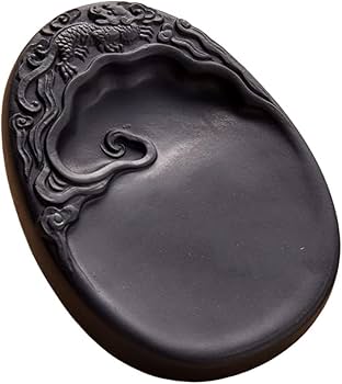 Amazon | 硯 すずり 硯石 澄泥硯 中国四大名硯の一つ 墨池 天然