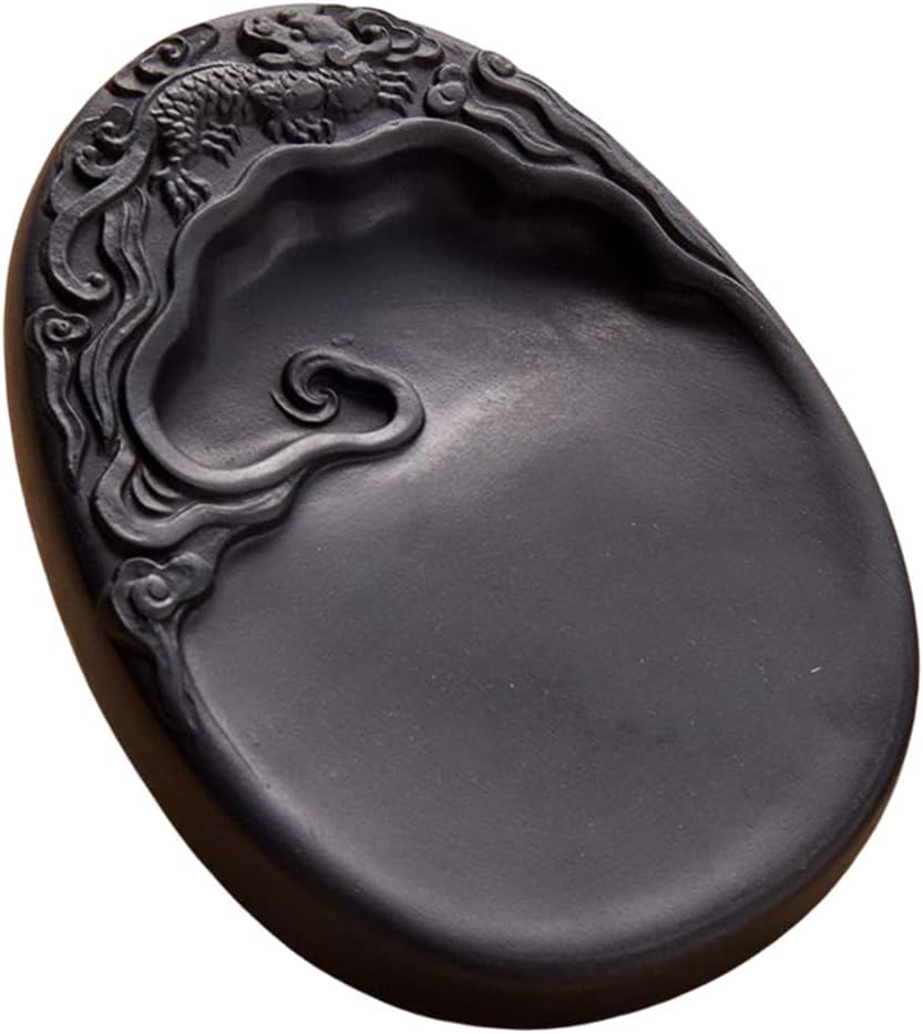 Amazon | 硯 すずり 硯石 澄泥硯 中国四大名硯の一つ 墨池 天然原石