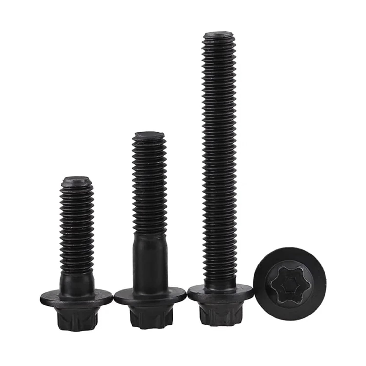 Carbon Steel Grade 12.9 External Torx Head Flange Torx Head Bolts Outer Plum Flange Screws(M6x17.5mm 20pcs)