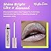 Lime Crime Diamond Crushers Iridescent Liquid Lip Topper, Acid Fairy - Iridescent Lavender-Mint - Strawberry Scent - Shimmer For Face And Body - Wear Alone Or Over Lipstick - Vegan