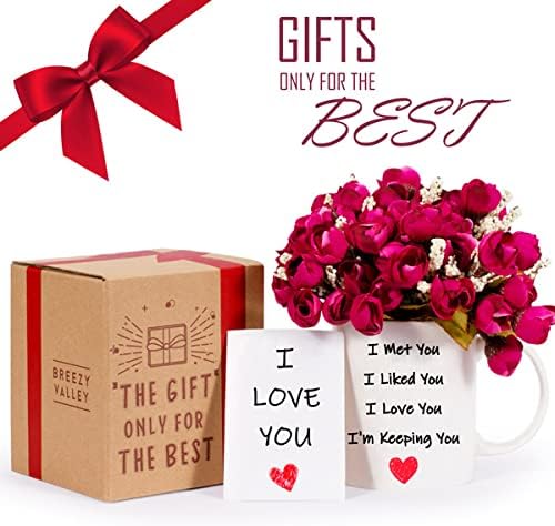 Breezy Valley I Love You Gifts for Her Wife Girlfriend Mug, Valentine's Day Gifts for Wife from Husband Boyfriend Him - Anniversary Romantic Gift for Her Him Coffee Mug, White 11oz - Image 4