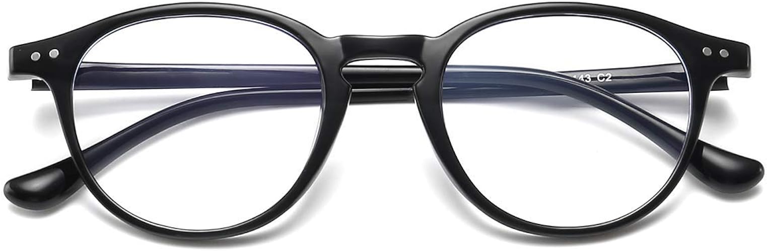 blue round eyeglass frames