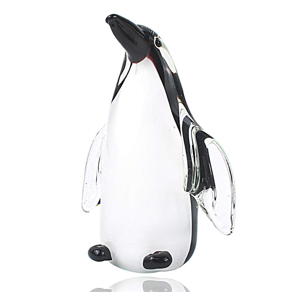 Amazon.co.jp: ガラスペンギンの置物手作り吹きアートクリスタル