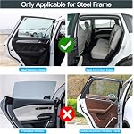 ZATOOTO Magnetic Car Window Shades for Side Window Sun Shade, Full Blackout - Image 6