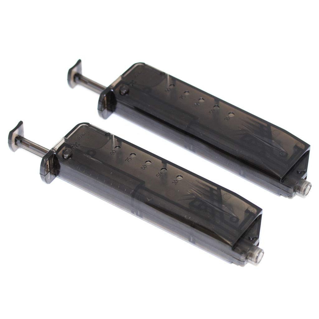 Airsoft Parts 2pcs CYMA Pistolet Magazine Forme 90rd la Vitesse BB Loader