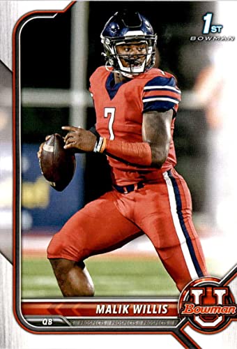 2022 Bowman University #29 Malik Willis Paper Liberty Flames Football