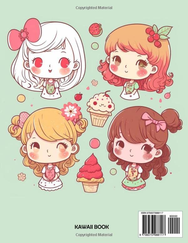 Learn to Draw Kawaii Girls for Beginners: Book On How To Easily Draw Original And Adorable Kawaii Girls - A Step-by-Step Drawing Guide for Kids, ... Anime, Manga, Cartoon, Super Cute girls ...) image 3