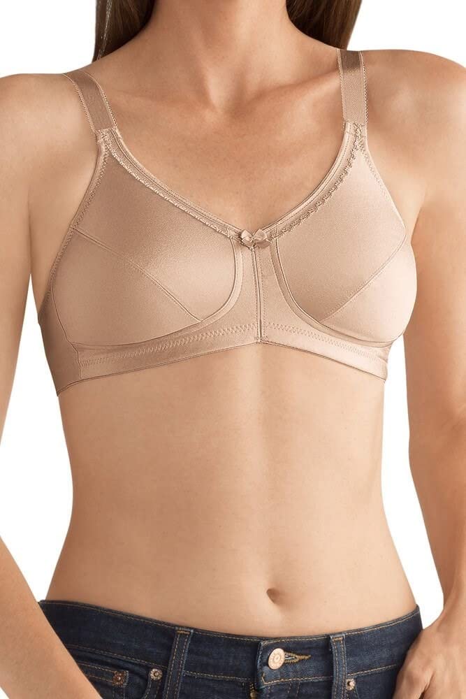 Amoena Women's Rita Wire-Free with Coolmaxa Pockets Bra, Opaque, Nude, 38B
