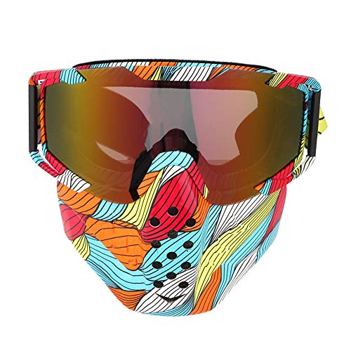 Qii lu Sport all'aria aperta Moto Equitazione Maschera da ciclismo Occhiali antipolvere a prova di vento