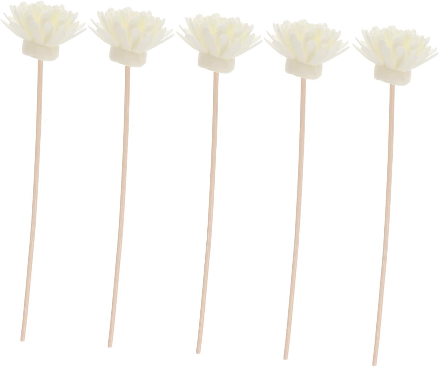 PRETYZOOM 5 Set Chrysanthemum Aroma Rattan Diffuser Sticks Natural Fragrance for Essential Oil Diffusers Decorative and Functional Aroma Reeds for Home Kitchen and Bath