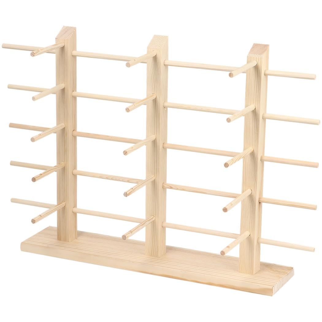 Drewniany stojak na okulary przeciwsłoneczne, 15-parowy organizer na okulary, 5-poziomowy stojak do domu lub sklepu, 50 x 14,4 cala