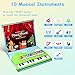 HEEPUEW Toddler Toys Piano Keyboard with Book - Educational Musical Toys for Kids Ages 3 4 5 6 Year Old Boy and Girl Gifts