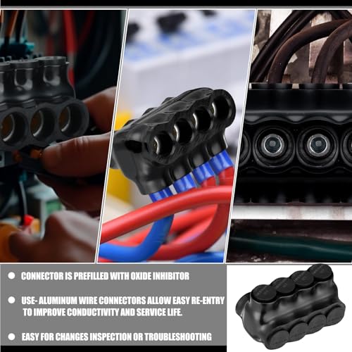 Conector de cable múltiple aislado Copkim anticorrosión con 4 puertos 6