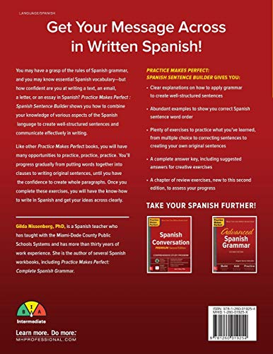 Practice Makes Perfect Spanish Sentence Builder