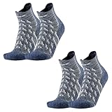 ANTI-ODEURS ÉCOLOGIQUE : Conçues avec des fibres naturellement antibactériennes et un traitement rafraîchissant, ces chaussettes de randonnée empêchent la formation de mauvaises odeurs, même après de longues heures de randonnée.