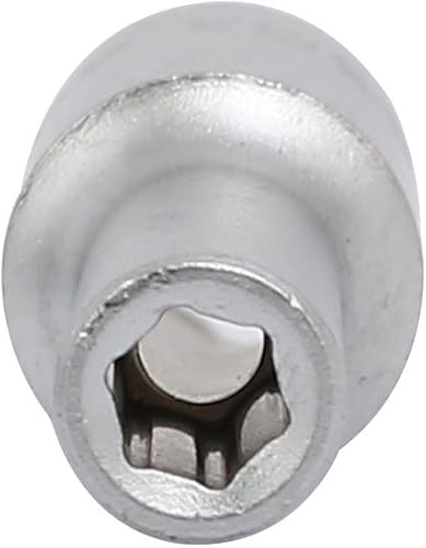 Miniatura 3 de IIVVERR Llave cuadrada de 14 de pulgada de 0.157 in hexagonal de impacto de 6 puntos, tono plateado, 2 piezas (unidad cuadrada de 14 de pulgada de