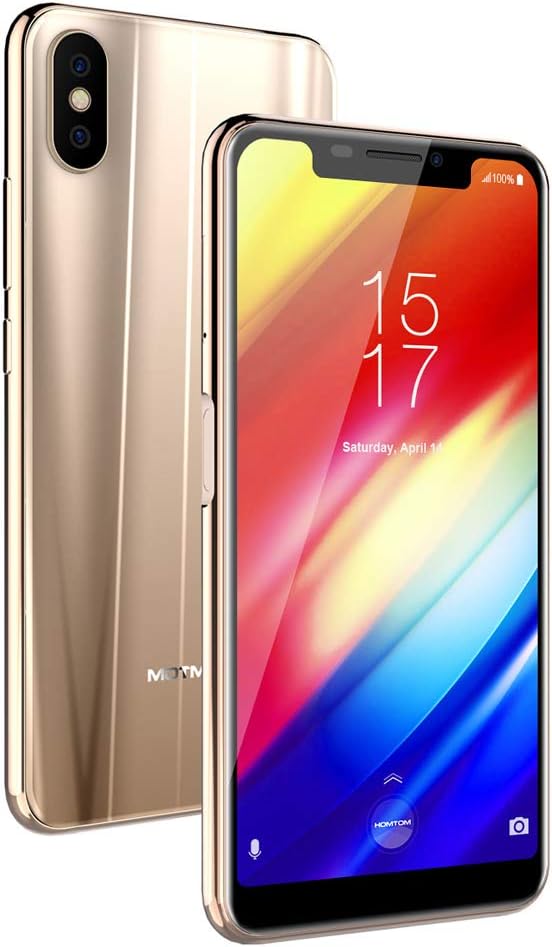 HOMTOM H10 Smartphone 4G Android 8.1 Face ID Full Display MTK6750 Octa Core 4GB RAM 64GB ROM 3500mAh 16MP+2MP Dual Rear Cam Side Fingerprint Mobile Phone