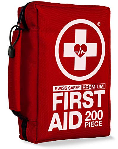 image for Swiss Safe 200-Piece Professional First Aid Kit for Home, Car or Work 