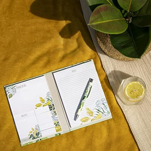The Gifted Stationery Wild Leaf Sticky Notes and Lined Pad Folder Set, Various Sizes and Designs for Office and School. Perfect for Bullet Journal, Diary and Notebooks