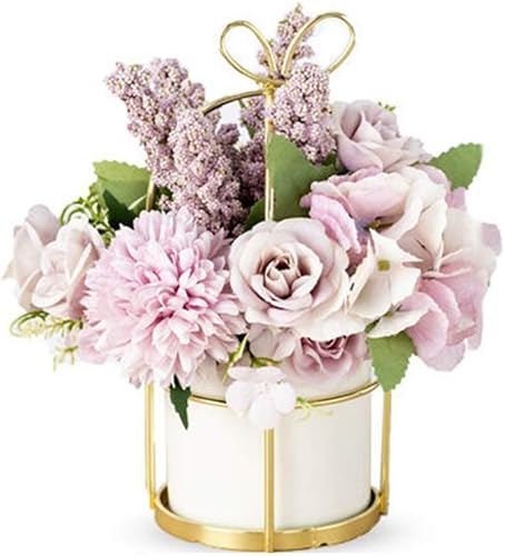 Decoración de flores sintéticas, textura de tacto real, flores de seda hechas a mano, adornos minimalistas, flores artificiales colgantes, plantas