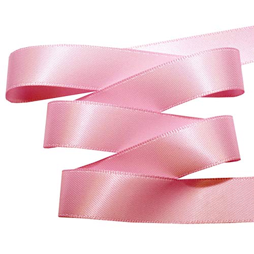 Image of Morex Ribbon 08816 /50-152 Double Face Satin Ribbon, 3 /8 inchx 50 Yd, Fantasy Rose