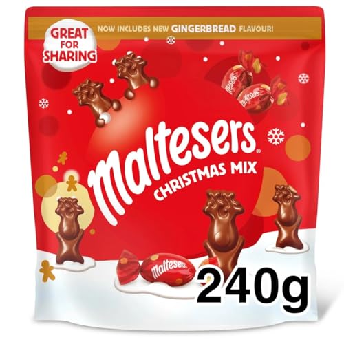 Maltesers Milk Chocolate & Gingerbread Christmas Pouch 240g