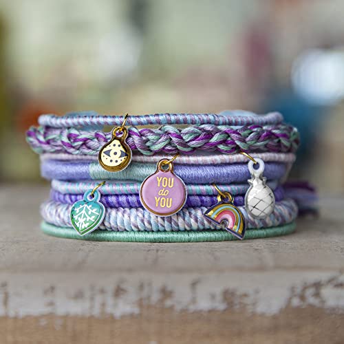 Loopdedoo Deluxe – Special Edition Award-Winning Craft Kit – DIY Friendship Bracelet Maker – Make Bracelets in Minutes – Includes 1, 30 Skeins of Thread, DIY Charms, Beads, and More!, Multi