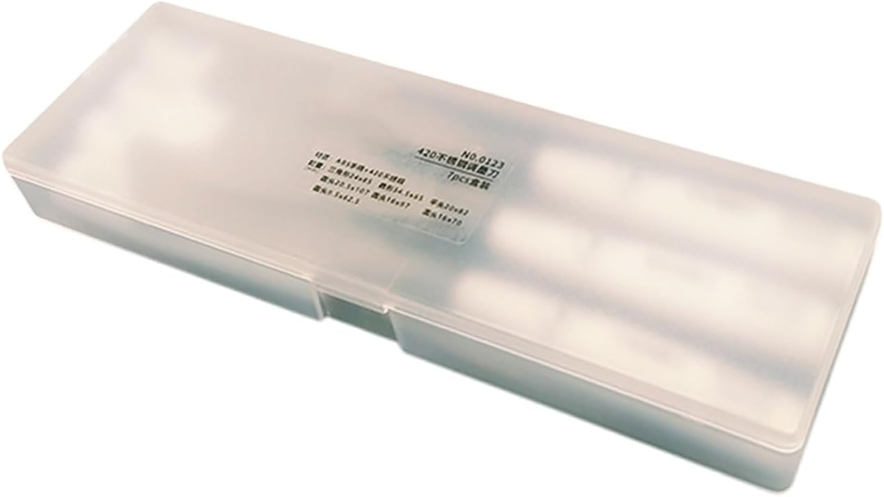 7Pcs Stainless Steel Spatula Palette Tool Set Wood Handle Palette Tool for Acrylic Oil Painting Color Mixing Blending Painting Accessories