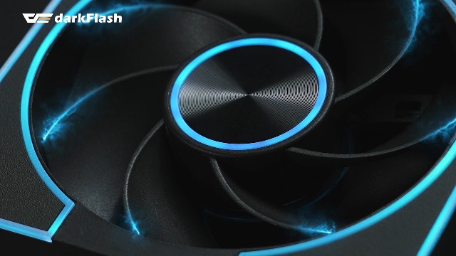 Image of darkFlash 3-Pack 120mm PC Case Fans, PWM ARGB Sync, Addressable RGB Cooling Fans for Computer Case & High Airflow Reverse(DM8R LINE, Black)