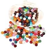 Edelsteinperlen Für Armbänder Diy Steinperlen 800 Stück 6mm Perlen Für Armbänder Mehrfarbig Zum Auffädeln Mit Loch Naturstein Perlen