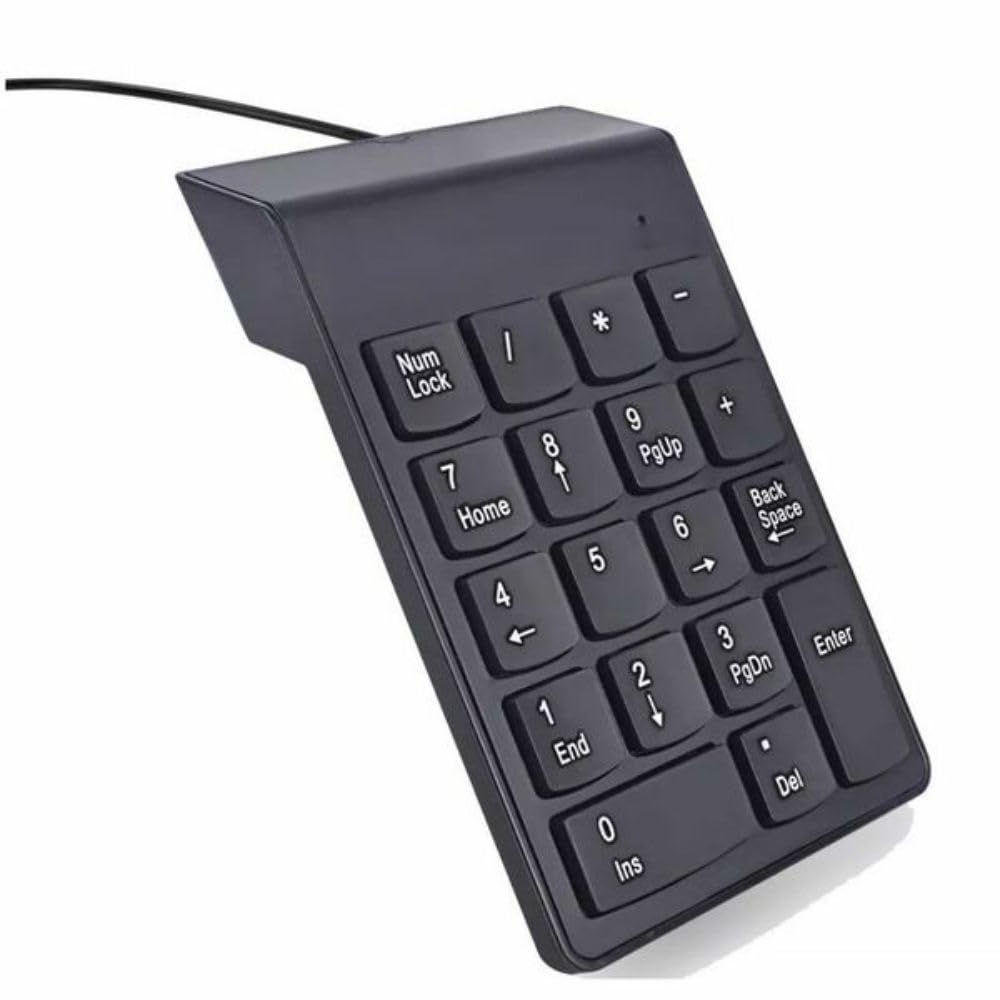 Genérico, Teclado Numérico USB 18 Teclas Externo Portátil Notebook Computador Preto