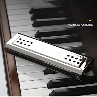 Harmonica 24 trous 2 - en - 1 harmonica vibrato bluesmouth orgue double clavier ensemble c & G gaita according harpe… – Image 3