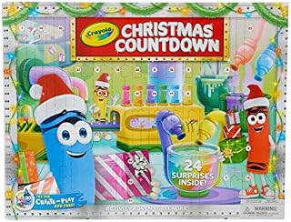 Crayola Christmas Countdown Calendar, Kids Advent Calendar, 24 Holiday Crafts, Gift