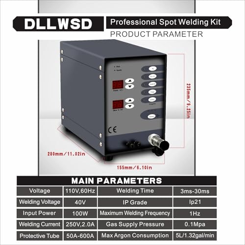 100A Pulse Arc Spot Welder with Pedal